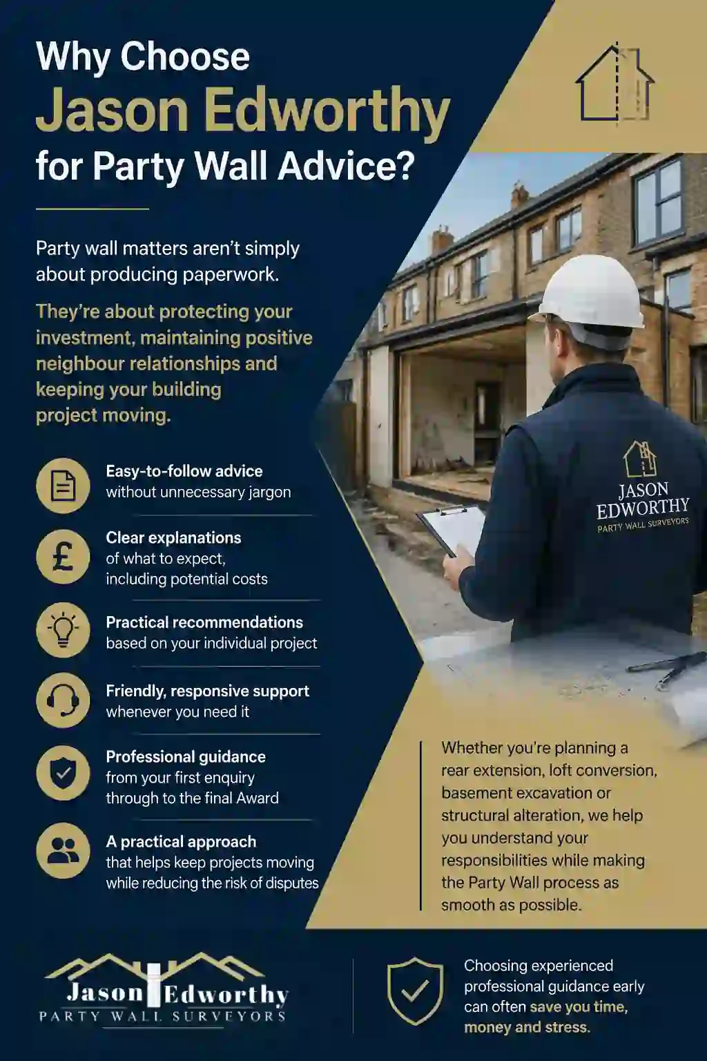 Why Choose Jason Edworthy for Party Wall Advice Stratford-upon-Avon?